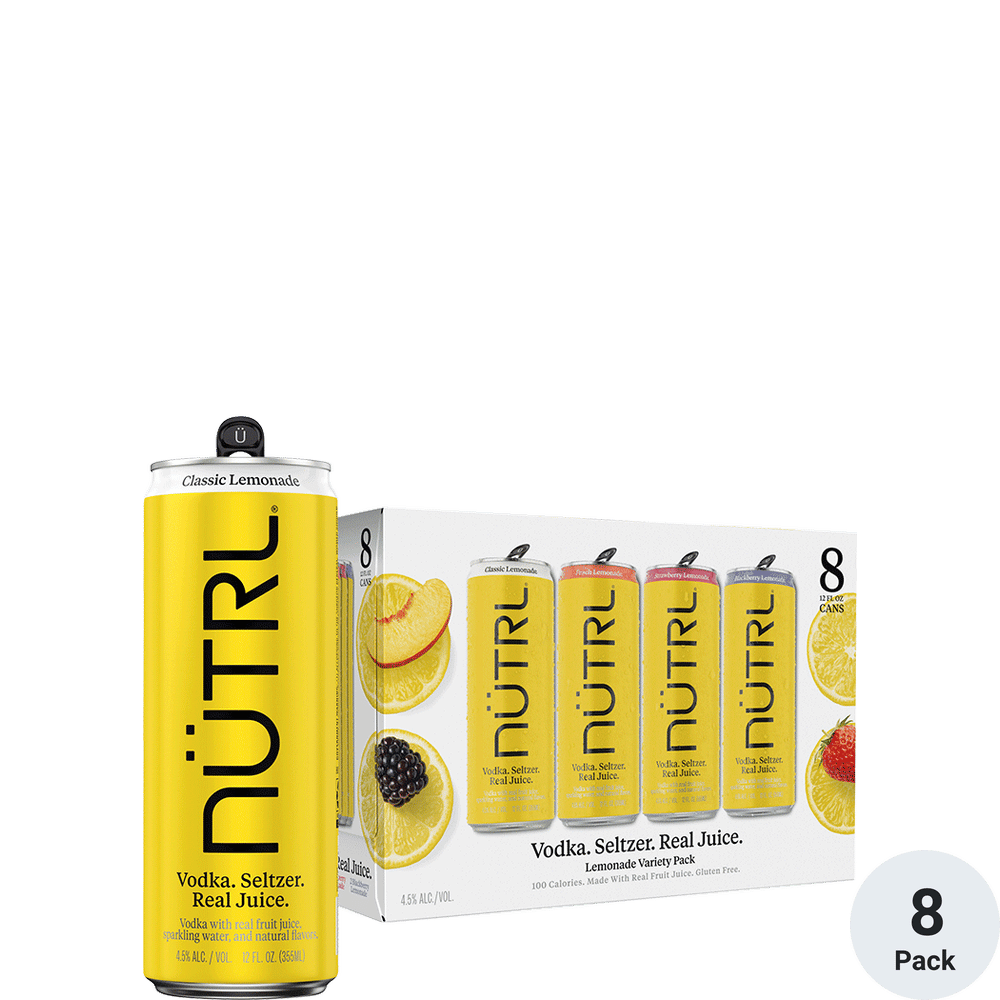 NUTRL Lemonade Variety Pack Vodka Seltzer Total Wine More