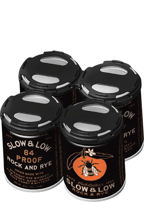 Slow & Low Rock & Rye Whiskey Cans