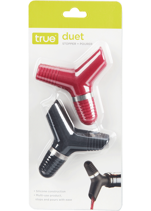 True Bottle Stoppers, Silicone, Starburst - 4 stoppers