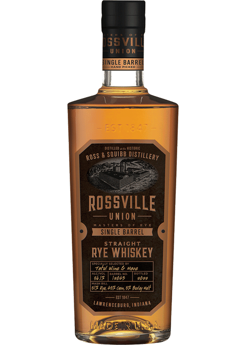 Rossville Union Single Barrel Rye Whiskey Barrel Select | Total Wine & More