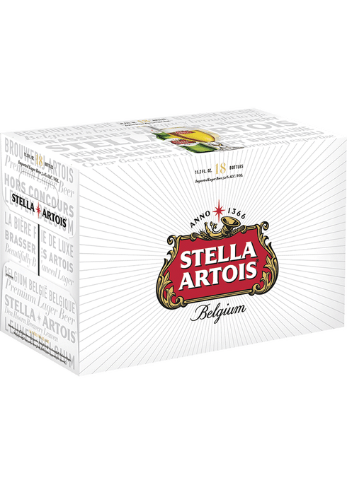 Stella Artois Lager, 12 Pack Beer, 11.2 fl oz Bottles, 5.0% ABV 