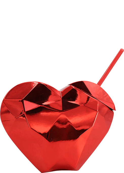 RED DISCO HEART TUMBLER WITH STRAW – Bonjour Fête