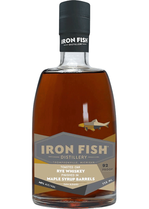 Iron Fish Maple Syrup Barrels Finish Toasted Oak Rye Whiskey | Total ...