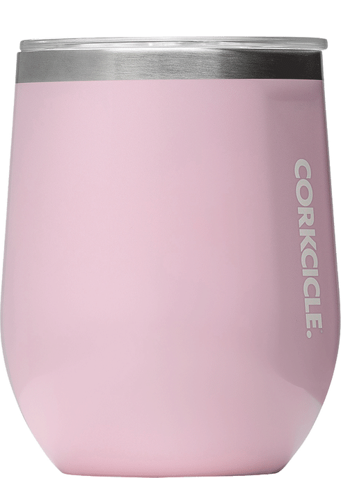 Corkcicle 12 oz Stemless-Rose Quartz