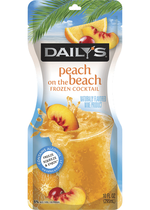 Daily's Peach on the Beach Frozen Ready to Drink Cocktail Single