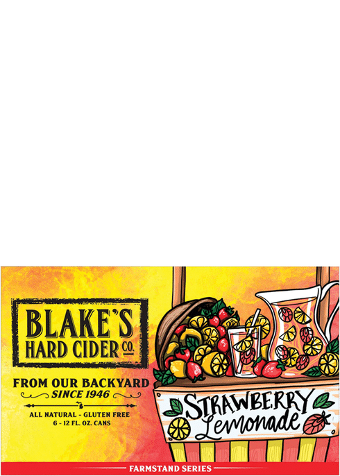Blakes Hard Cider Blueberry Lemonade 6pk 12oz Can