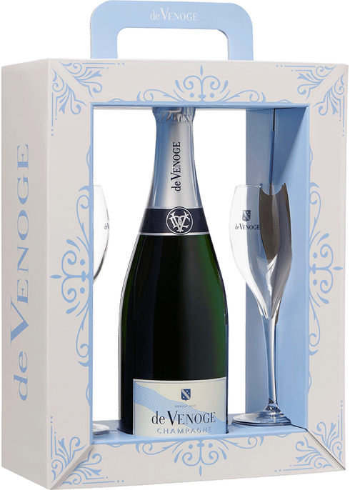 De Venoge Louis XV Champagne Gift w 2 Glass | Total Wine & More