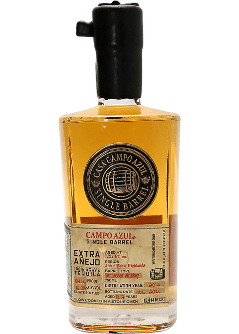 Campo Azul Extra Anejo Tequila Single Barrel Tn Whiskey Barrel Select Total Wine And More