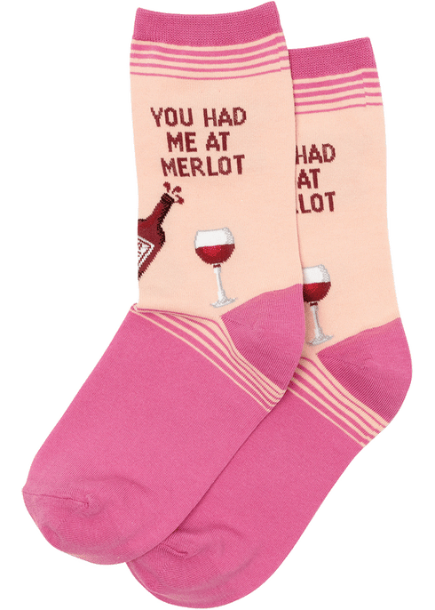 Hot Sox Merlot Blush Sock | Total Wine & More