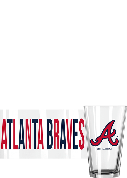 Logo Brands Atlanta Braves 16 Oz Game Day Pilsner Glass