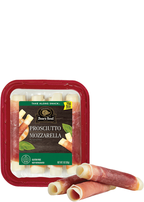 Boar's Head Prosciutto & Mozzarella Cheese Snack Roll- Up | Total Wine ...