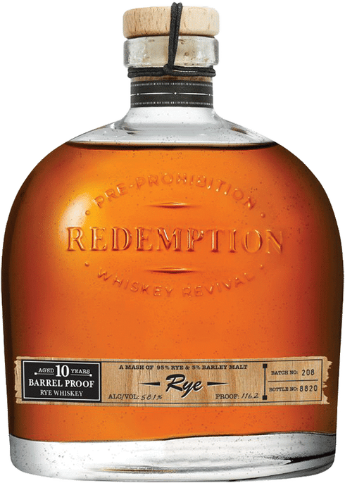 Redemption Rye 10 Year Barrel Proof Total Wine More