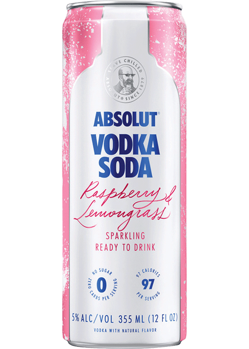 Absolut Vodka Soda Raspberry & Lemongrass | Total Wine & More