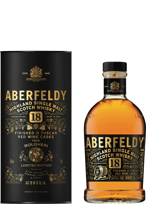 Aberfeldy 18 Yr Boligheri Casks Single Malt Scotch Whisky | Total