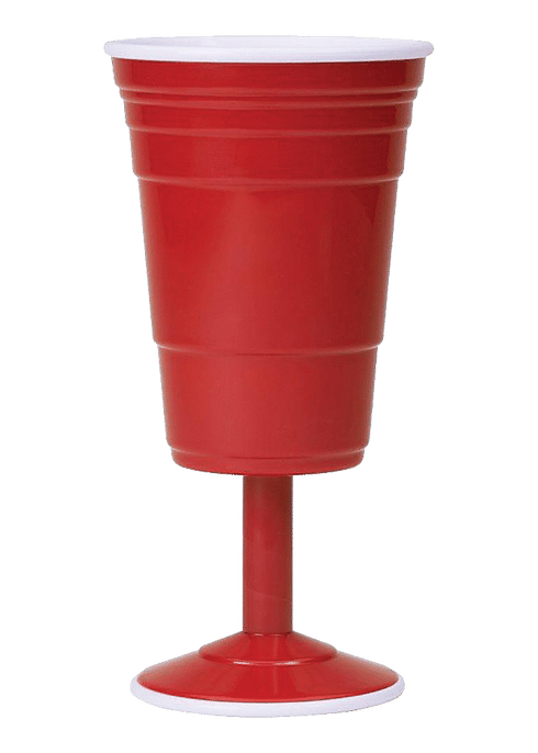 Red Cup Living Reusable Cocktail Cup, 12-Ounce, Red