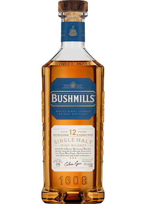 Bushmills Single Malt 12 Year Irish Whiskey | Total Wine u0026 More