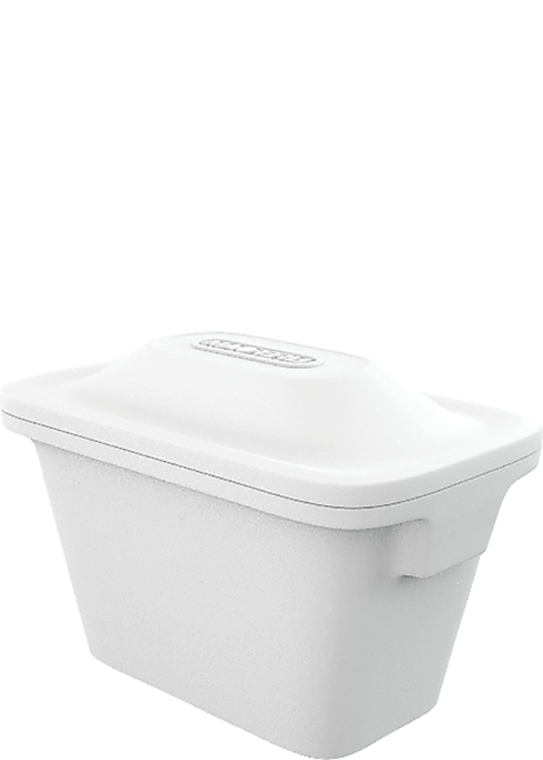 LiFoam Cooler, Styrofoam, White, Double 6 Pack