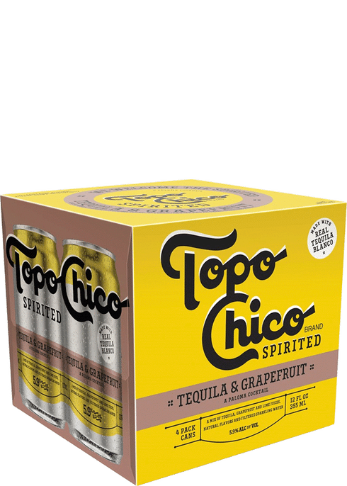 Topo Chico Spirited Tequila Grapefruit | Total Wine & More