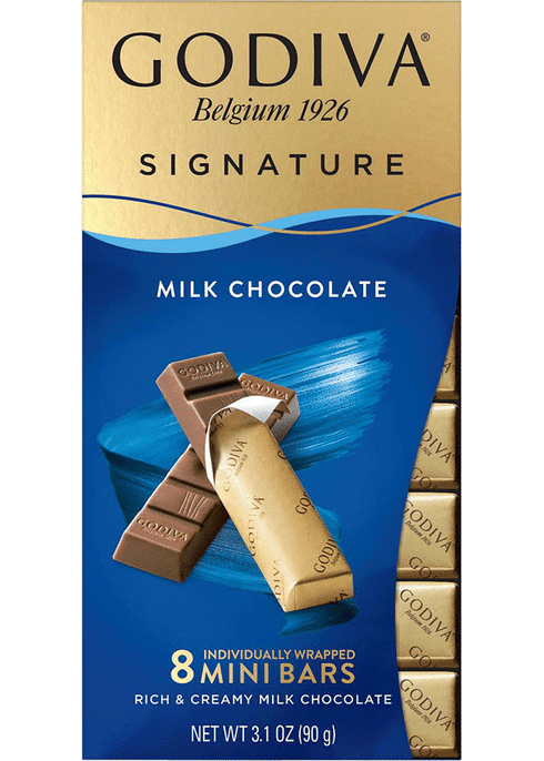 Godiva Signature Mini Bars Milk Chocolate Salted Caramel