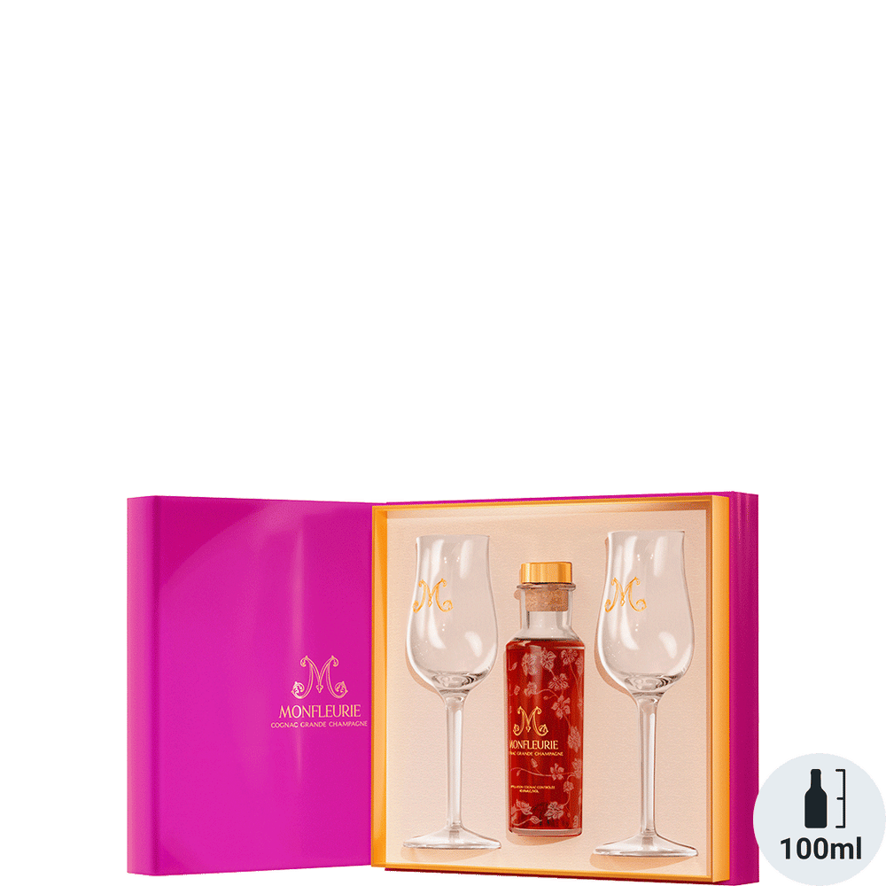 Monfleurie Cognac Grande Champagne L'Orchidee Edition w/ 2 glasses ...