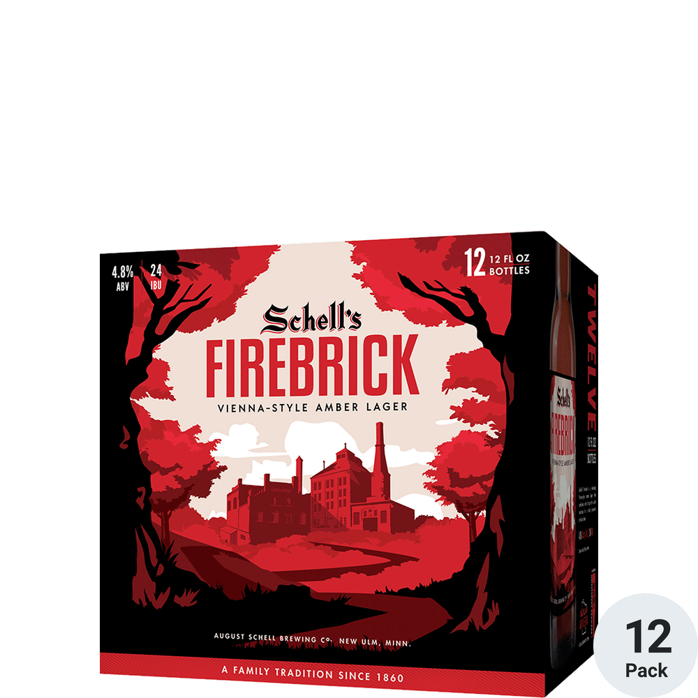 Schell's Firebrick Amber Lager 12 pack bottles