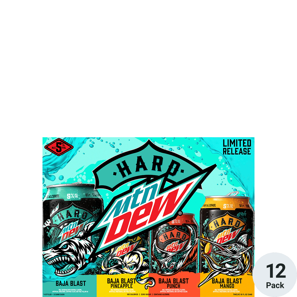 Hard Mountain Dew Baja Blast Variety | Total Wine & More