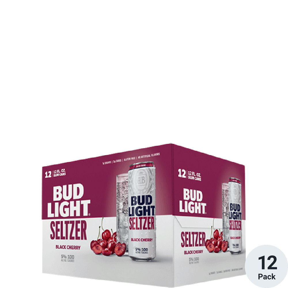 Bud Light Seltzer Bluetooth Can Speaker - Black Cherry