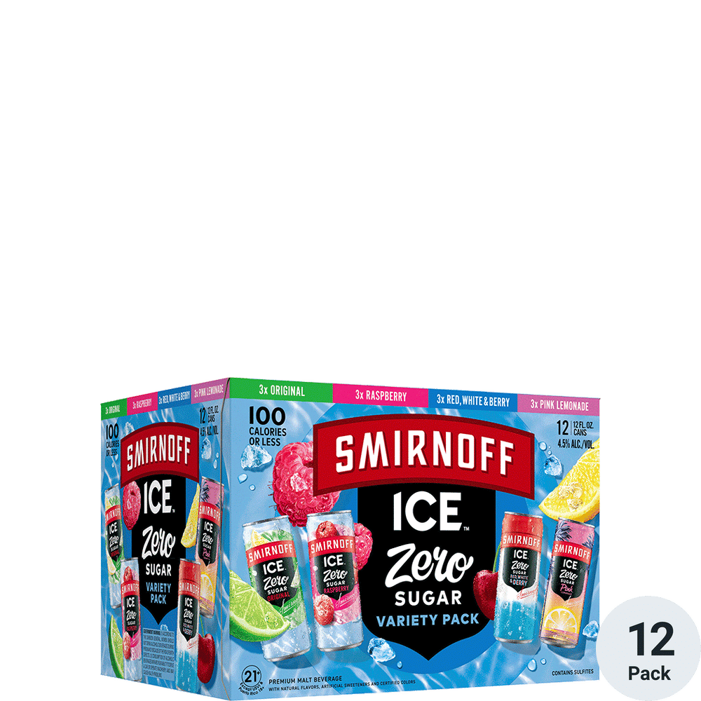 Smirnoff Ice Zero Sugar Variety - Hard Beverage | Total Wine & More