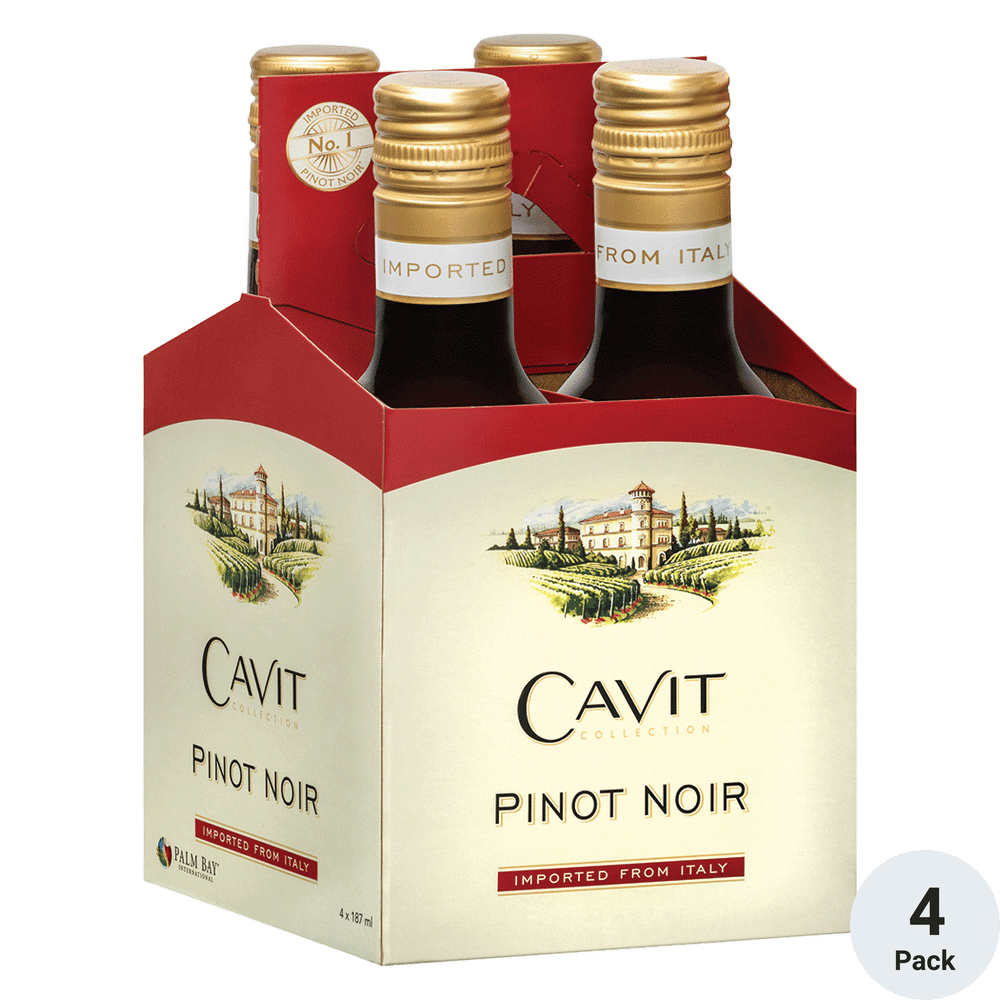 Cavit Pinot Noir 4-187ml Btls