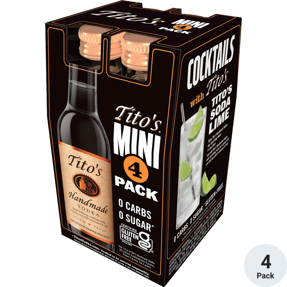 Tito S Handmade Vodka 50ml 4pk Total Wine And More