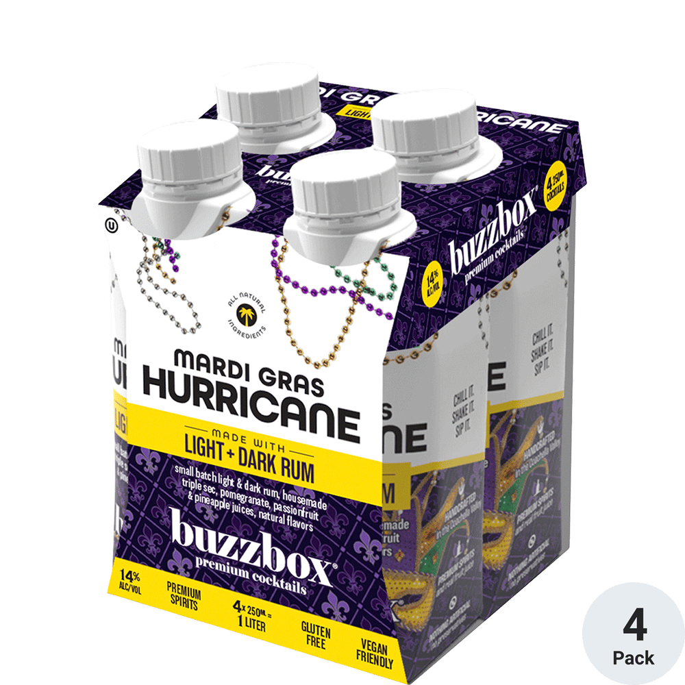 buzzbox mardi gras hurricane