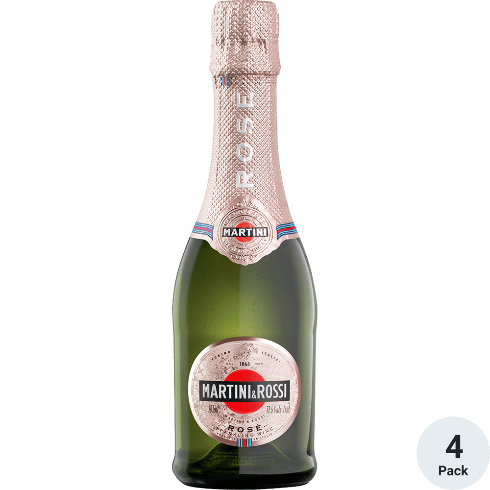 Martini & Rossi Sparkling Rose 4pk-187ml Btls