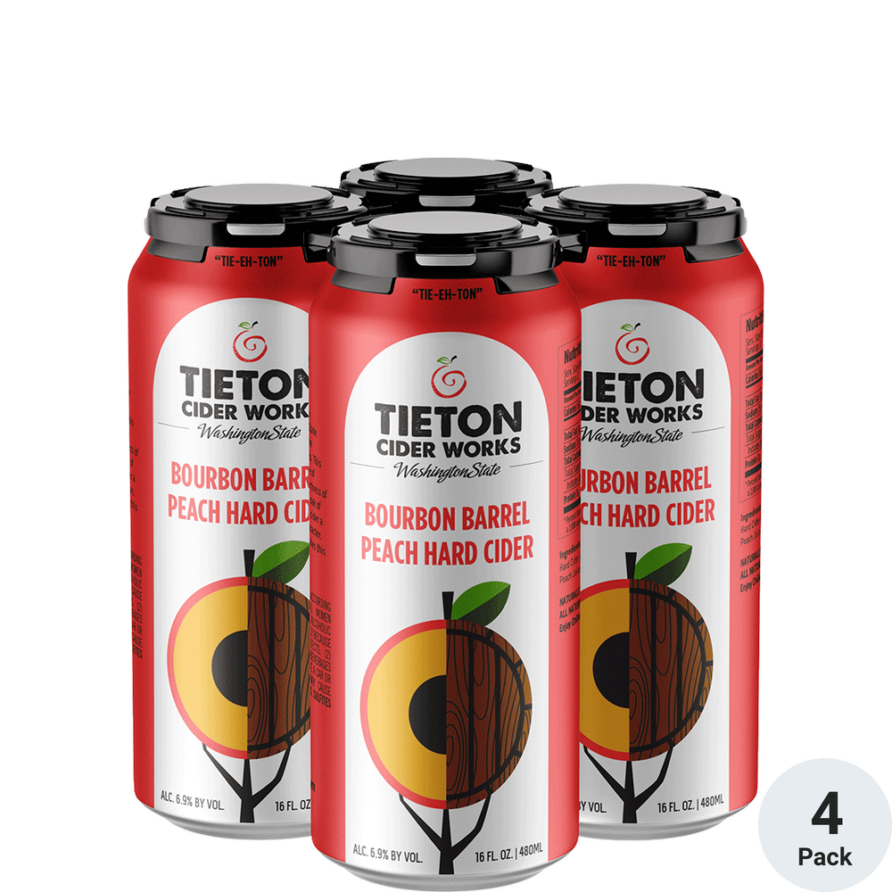 Tieton Bourbon Barrel Peach Hard Cider Total Wine And More