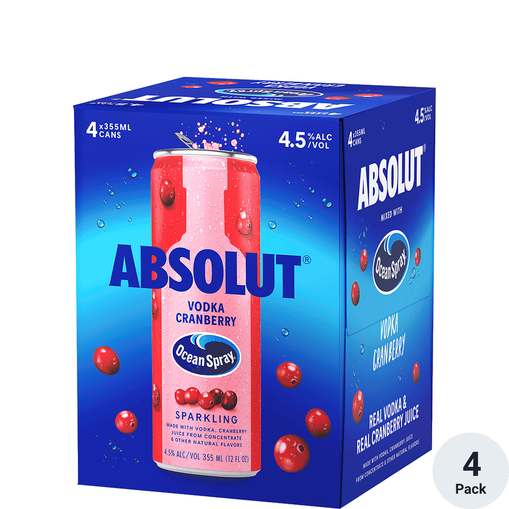 Absolut Ocean Spray Vodka Cranberry | Total Wine & More