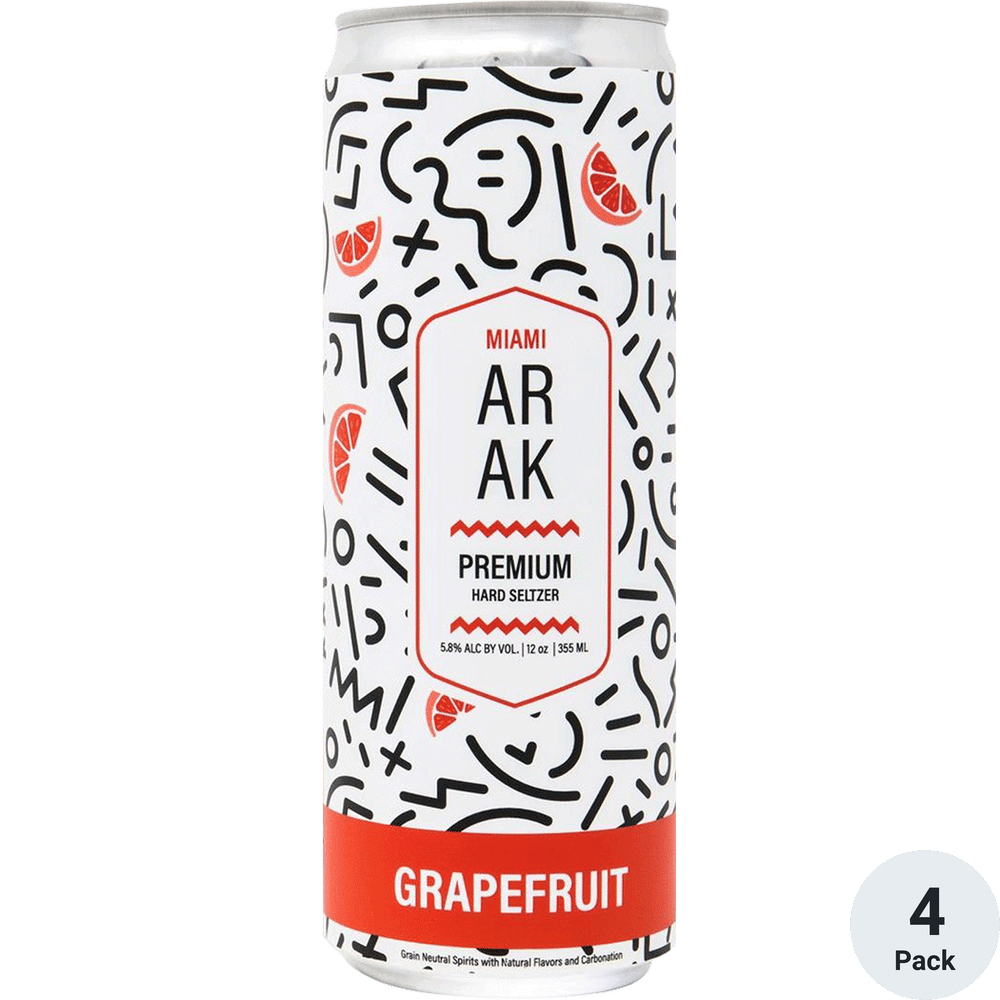 Miami Arak Grapefruit Hard Seltzer