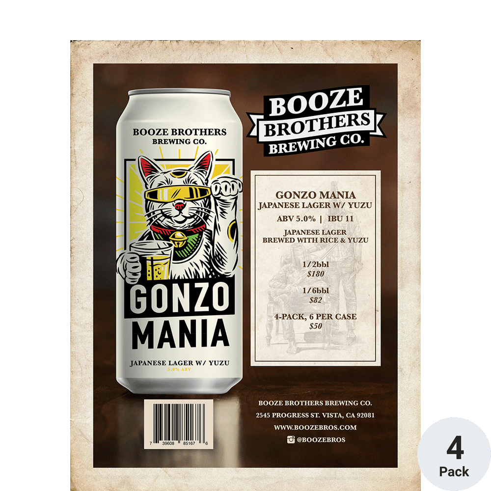 Booze Bros Gonzo Mania | Total Wine & More