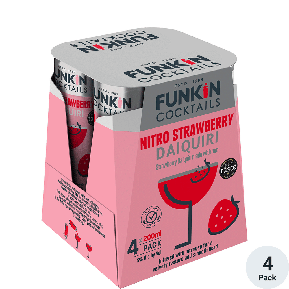 Funkin Strawberry Daiquiri Nitro Cocktail Total Wine & More