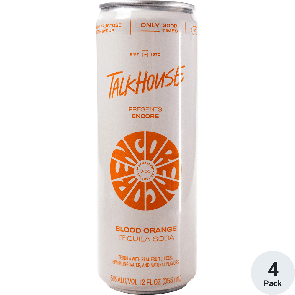 Talkhouse Encore Blood Orange Tequila Soda | Total Wine & More