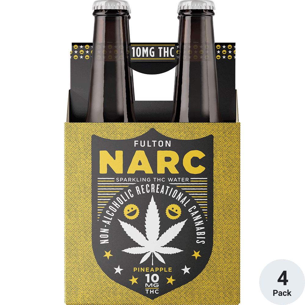 NARC Sparkling THC 10mg Water Pineapple | Total Wine & More