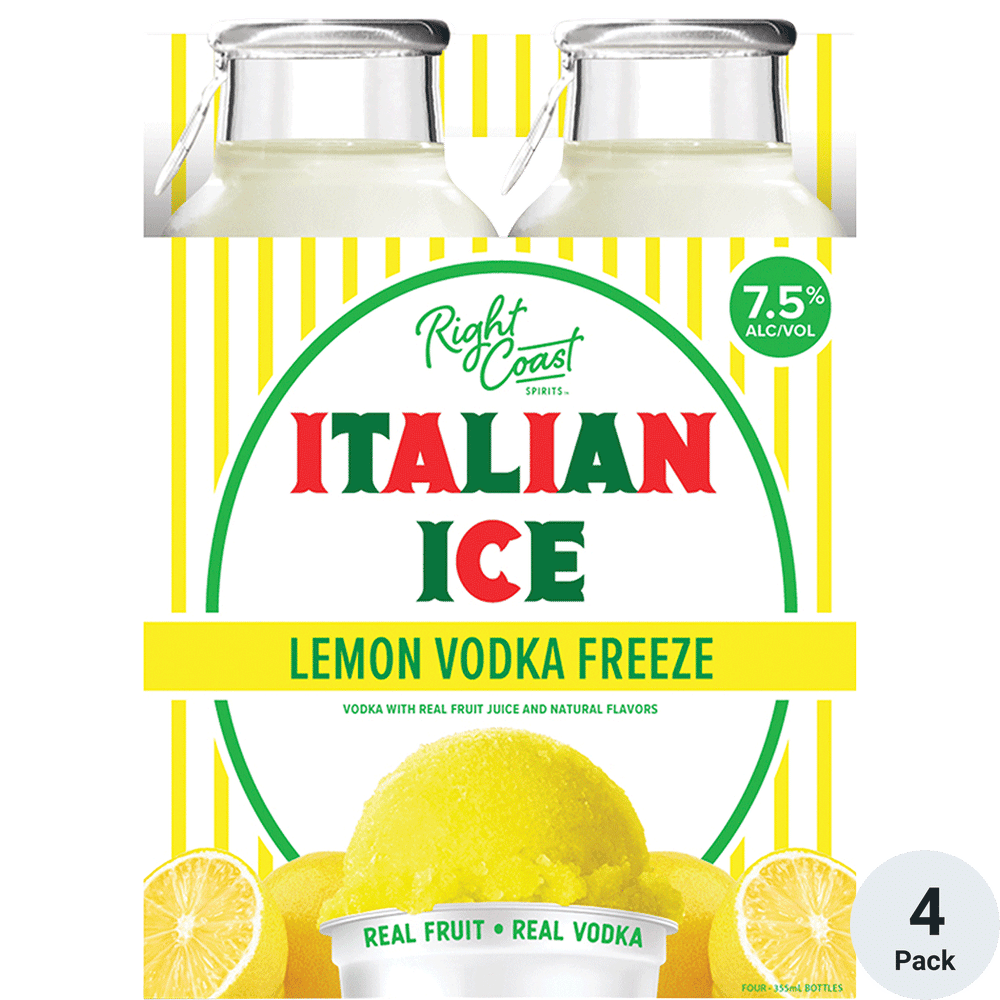 Right Coast Italian Ice Lemon Vodka Freeze | Total Wine & More