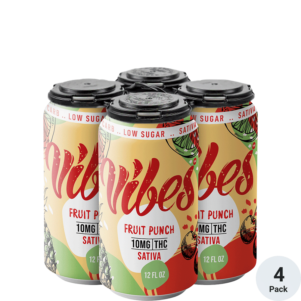 Vibes THC 10mg Fruit Punch | Total Wine & More