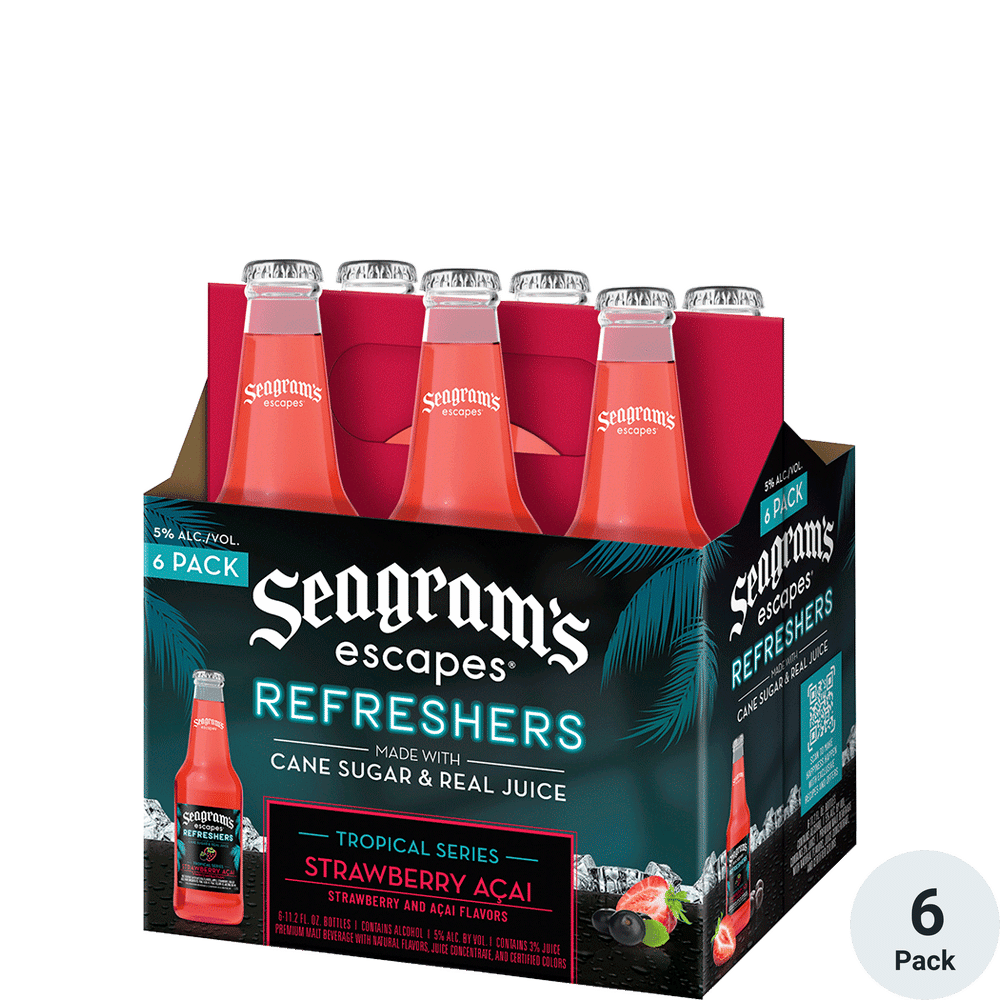 Seagrams Escapes Tropical Refreshers Strawberry Acai | Total Wine & More