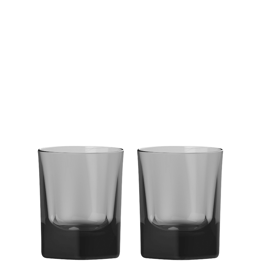 Viski Reserve Colored Wine Glasses, Set of 2, Smoke