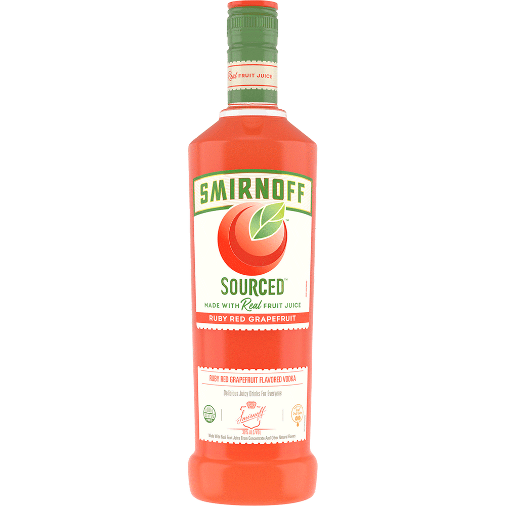 Smirnoff Sourced Ruby Red Grapefrt Vodka | Total Wine & More