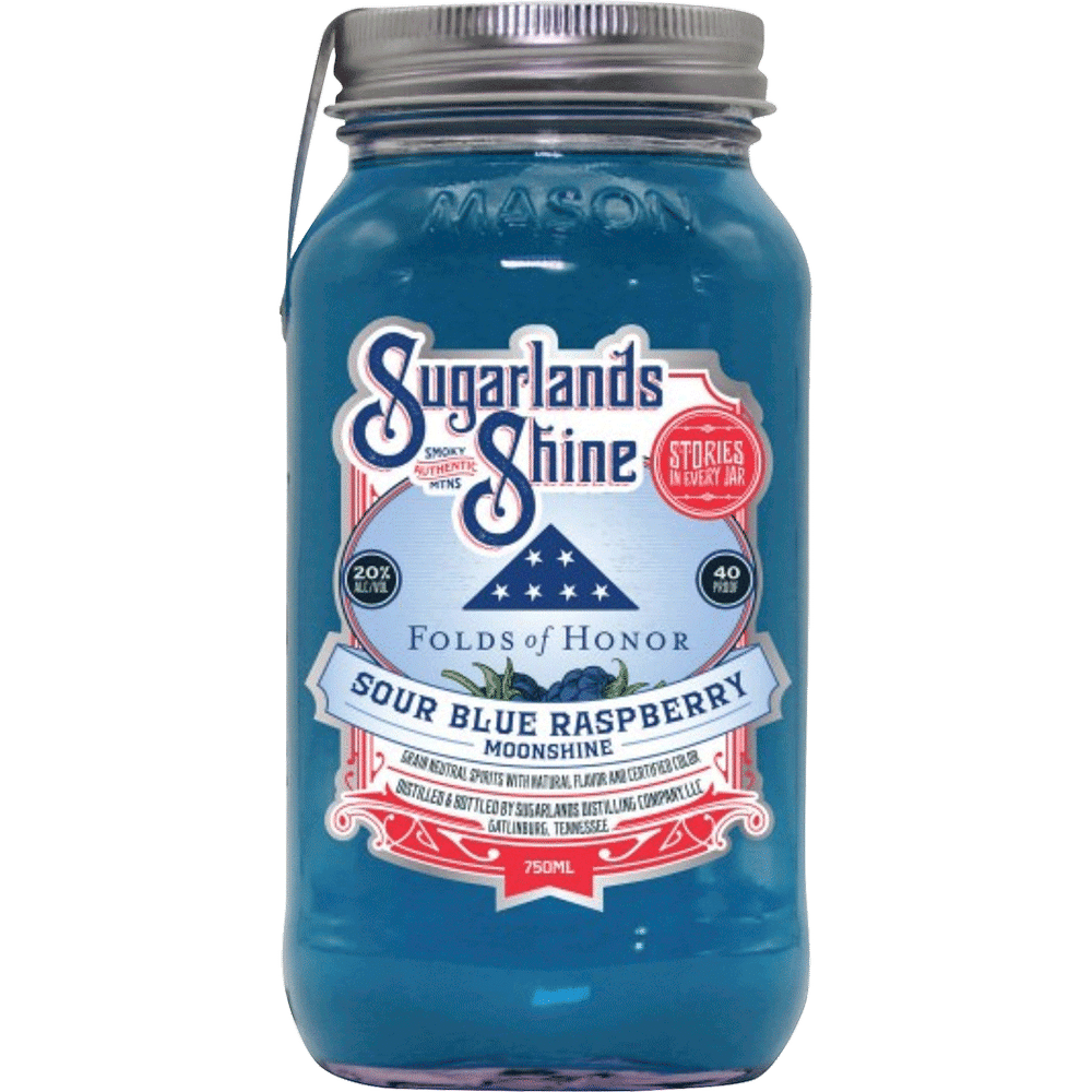 Sugarlands Folds of Honor Sour Blue Raspberry Moonshine | Total Wine & More