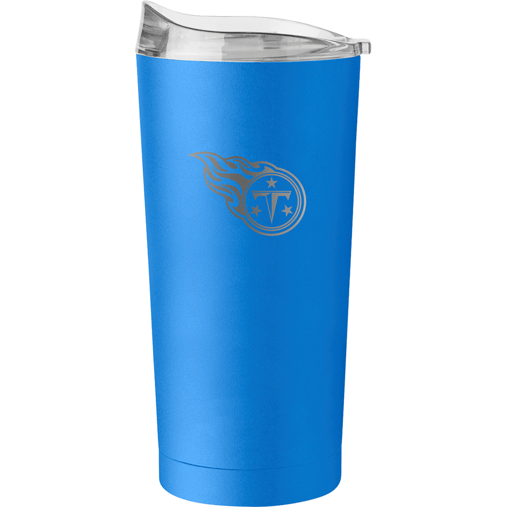 Tennessee Titans 20oz Etch Black Powder Coat Tumbler