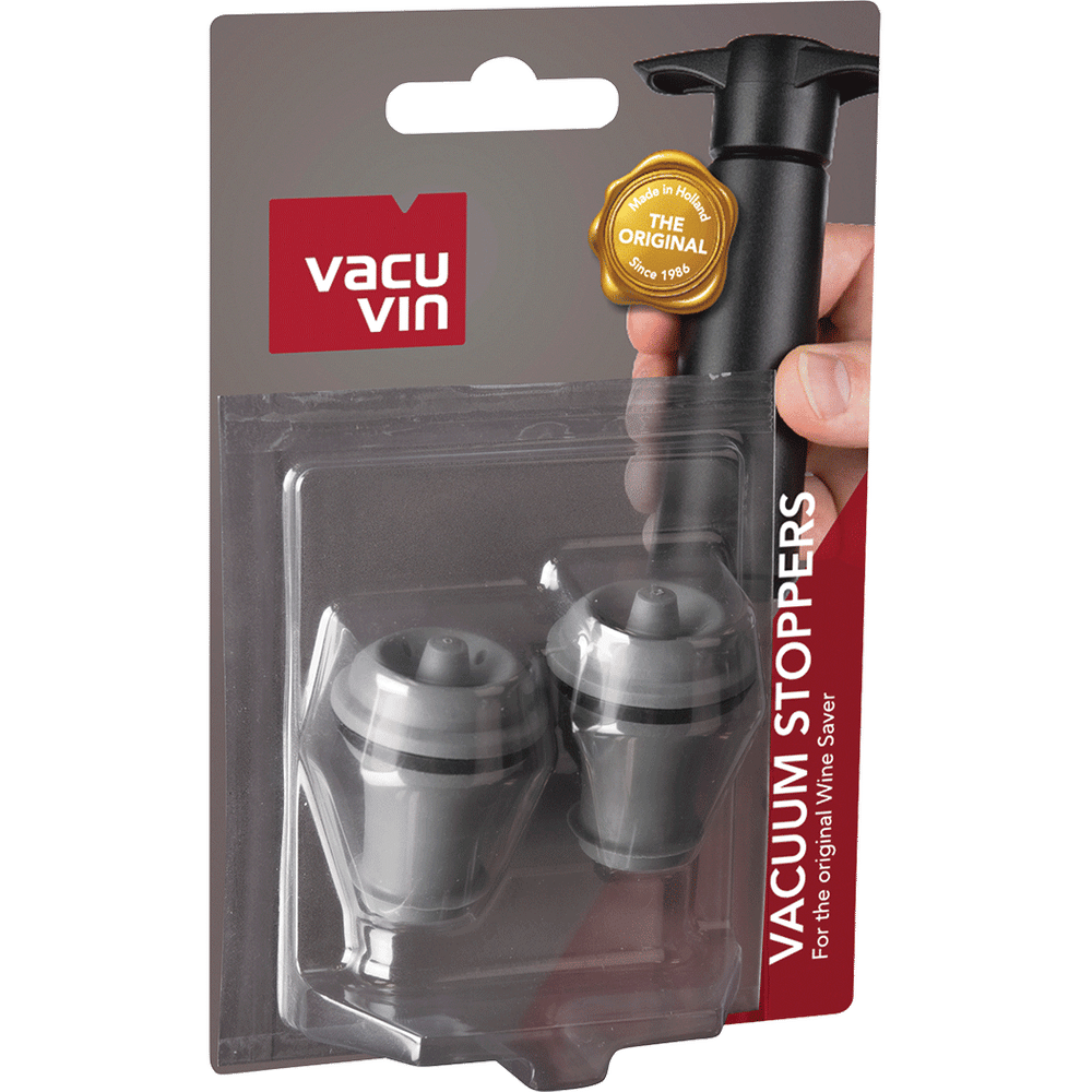 Wine Saver Black  2 Stoppers - Vacu Vin