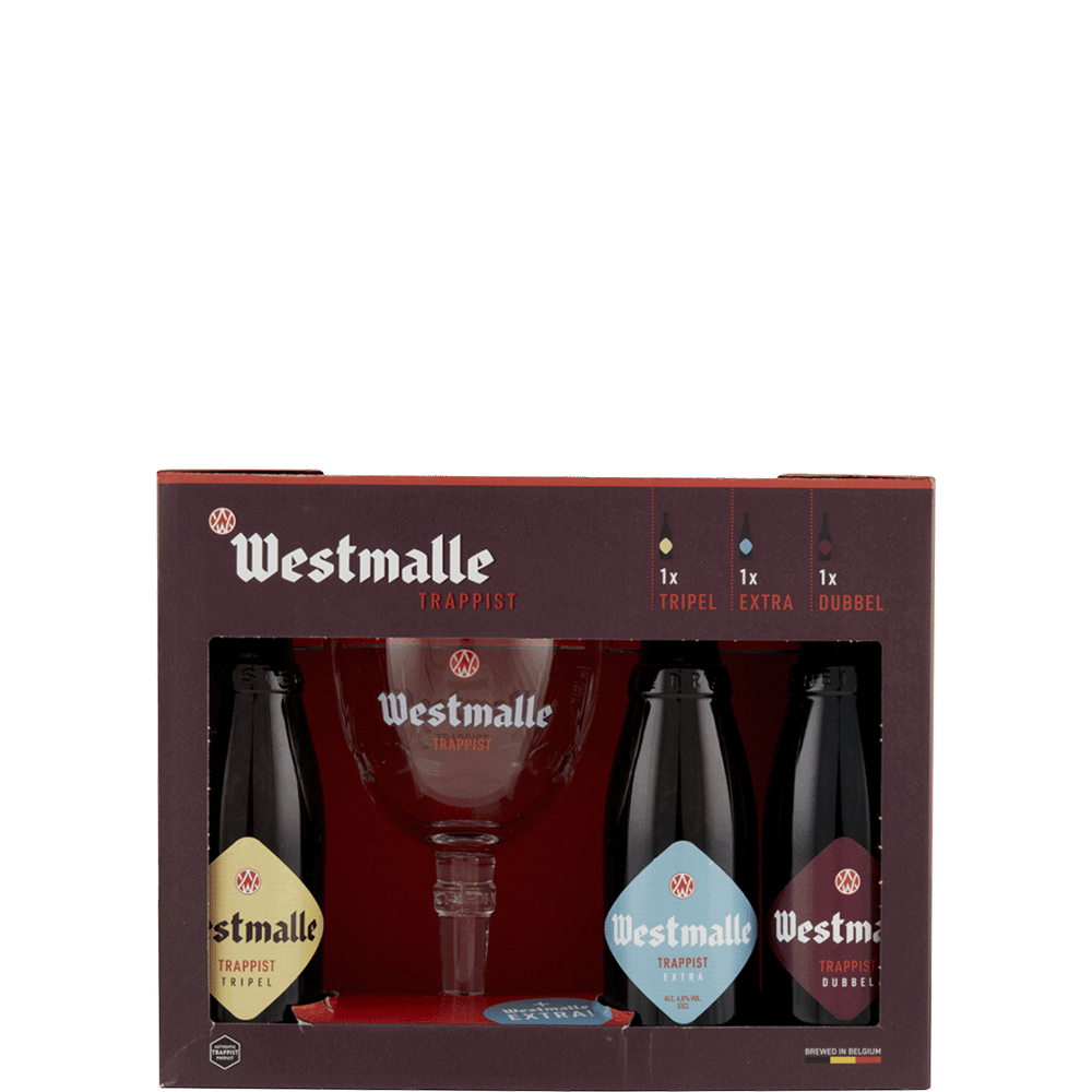 Westmalle Trappist Gift Set (3 Ales & 1 Glass)