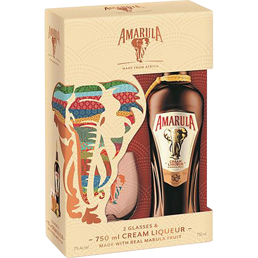 Amarula Cream Liqueur with 2 Glasses Gift | Total Wine & More