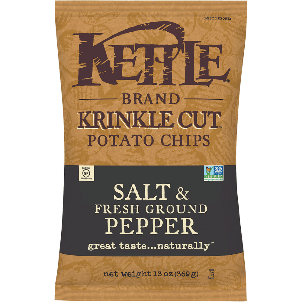 Sea Salt Potato Chips, 13 oz, Kettle Brand